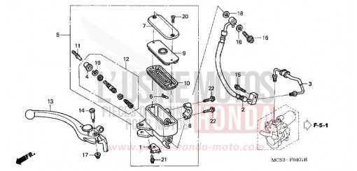 MAITRE-CYLINDRE FREIN AV. (ST1300A) ST1300A4 de 2004